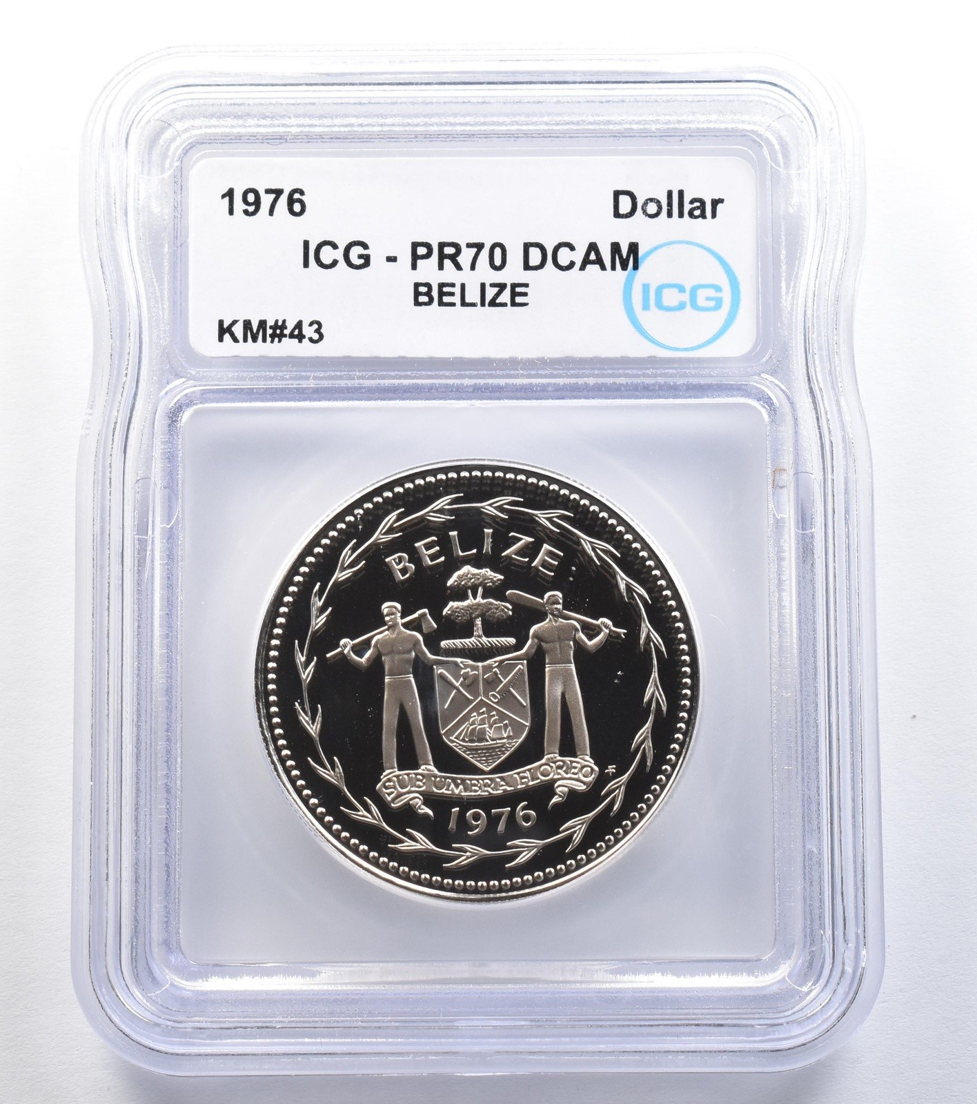 1976 Belize Dollar KM#43 PR70 DCAM ICG *7960