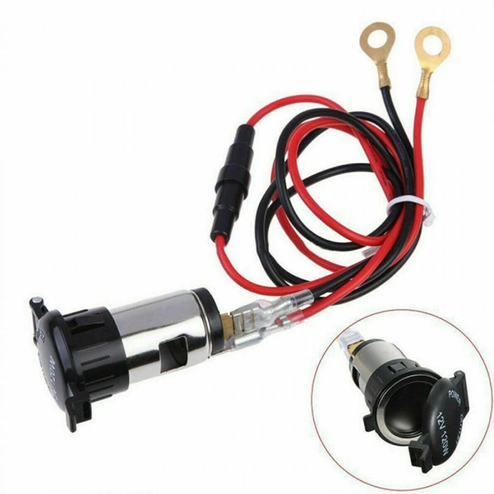 Portable Power Supply Car Cigarette Lighter Socket Outlet Plug Adapter Outlet