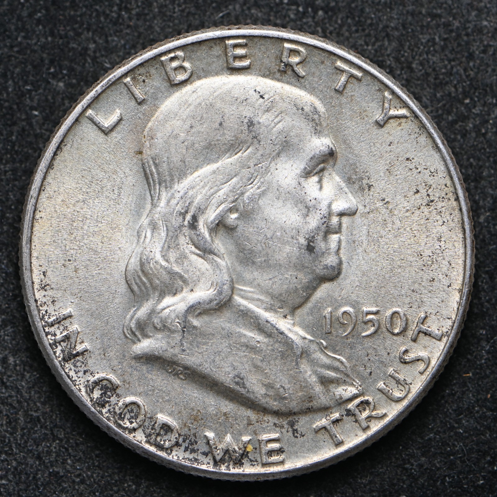 1950 Franklin Silver Half Dollar BU (cn17370)