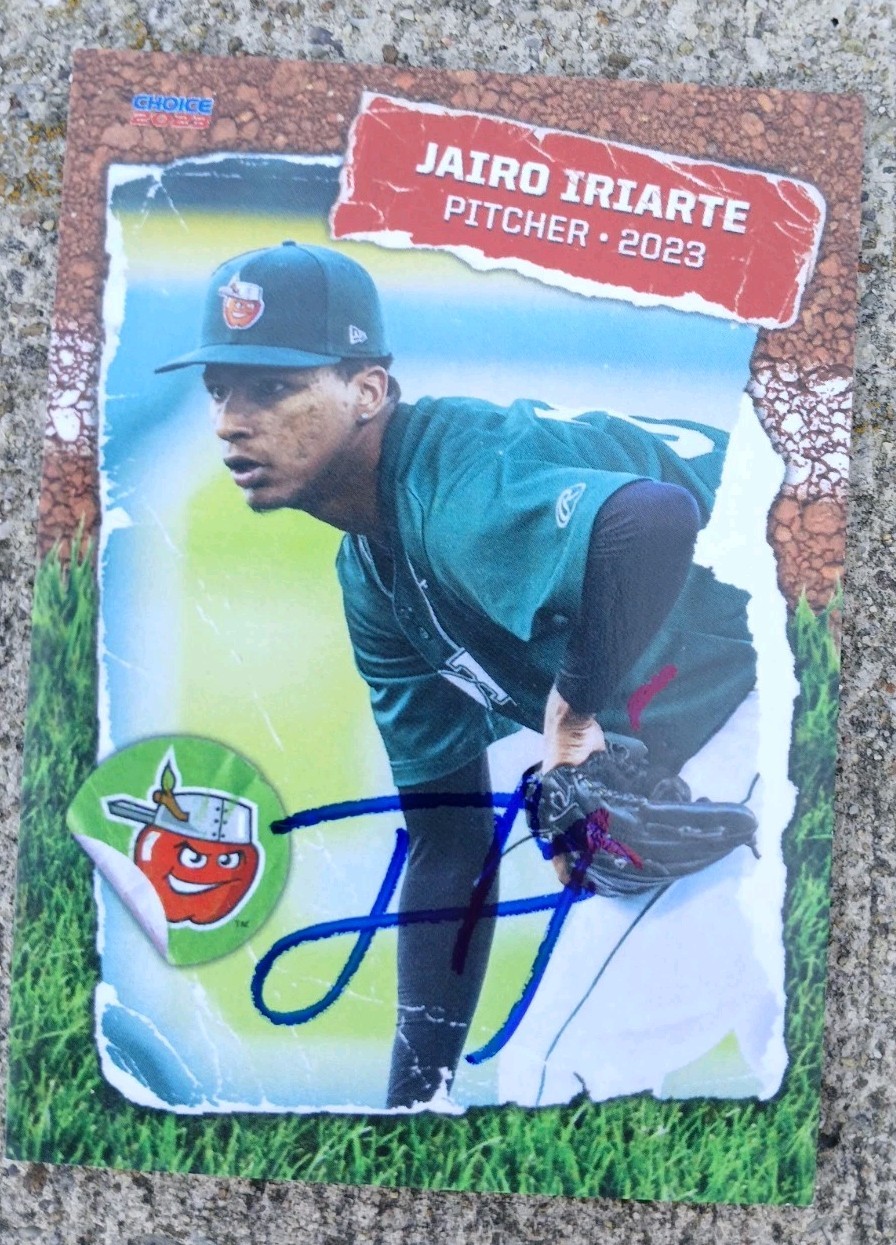 Jairo Iriarte  2023 Fort Wayne Tin Caps San Diego Padres Autograph