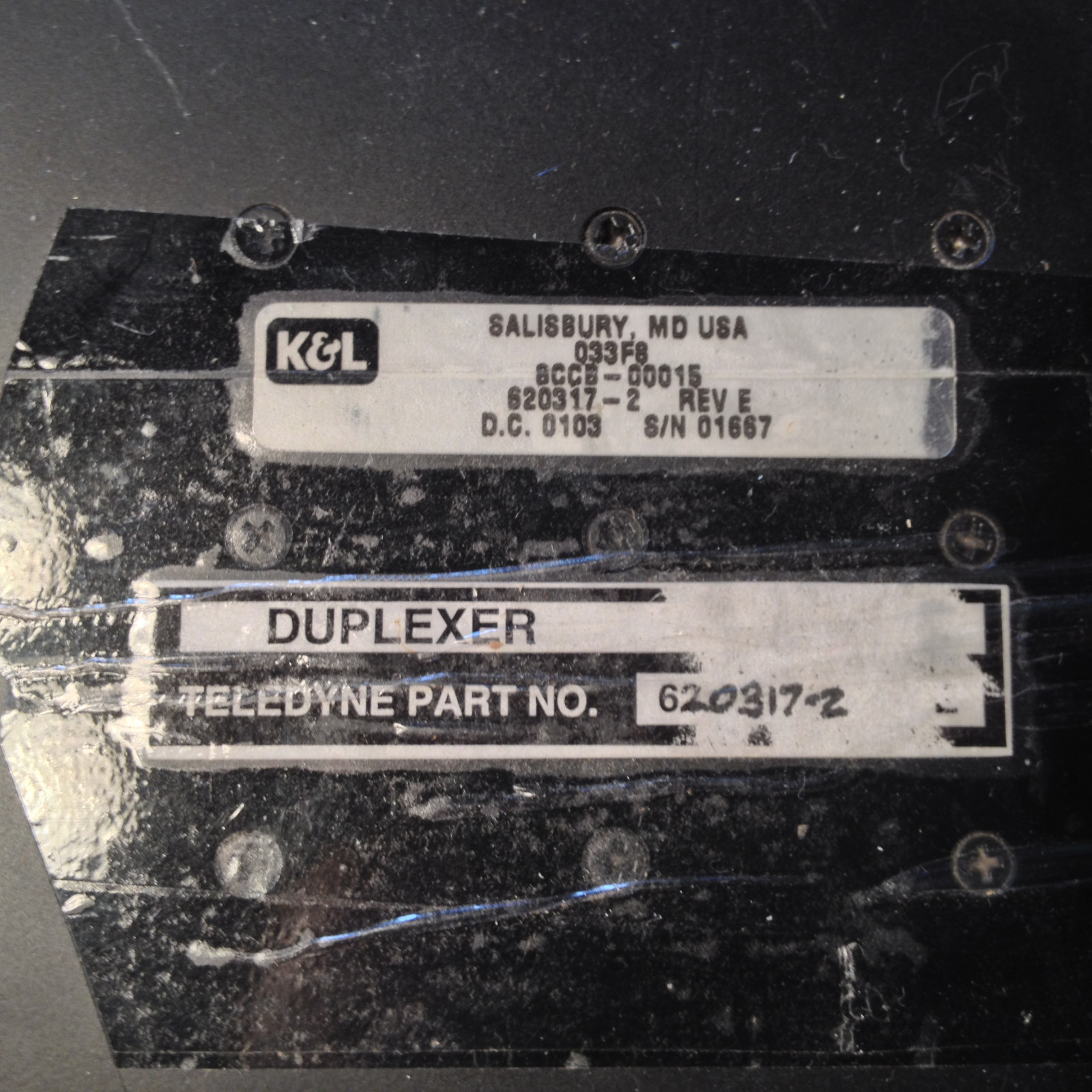 Teledyne Duplexer 620317-2.