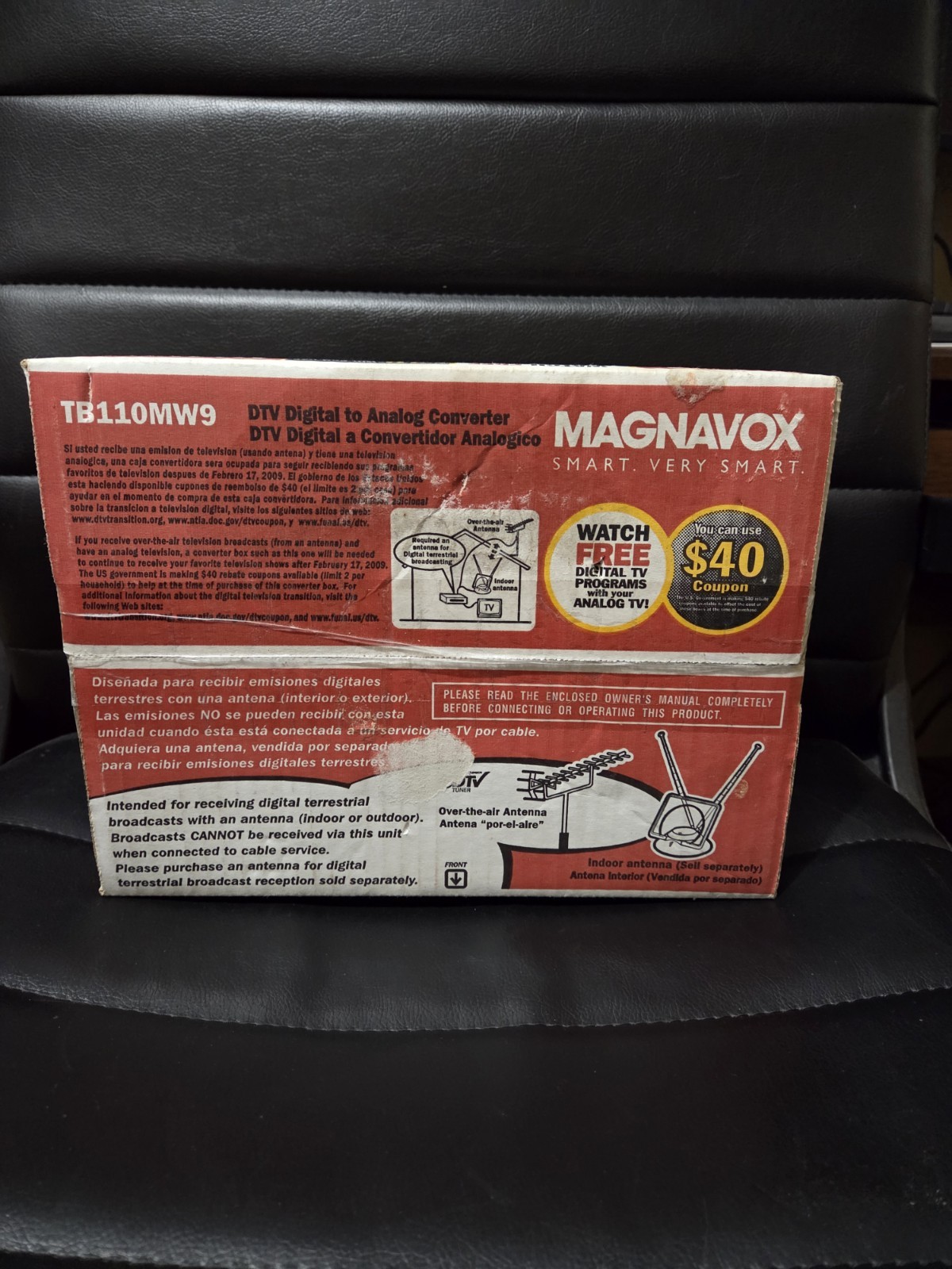 Magnavox TB110MW9A DTV Digital to Analog TV Converter Box NEW Factory Sealed