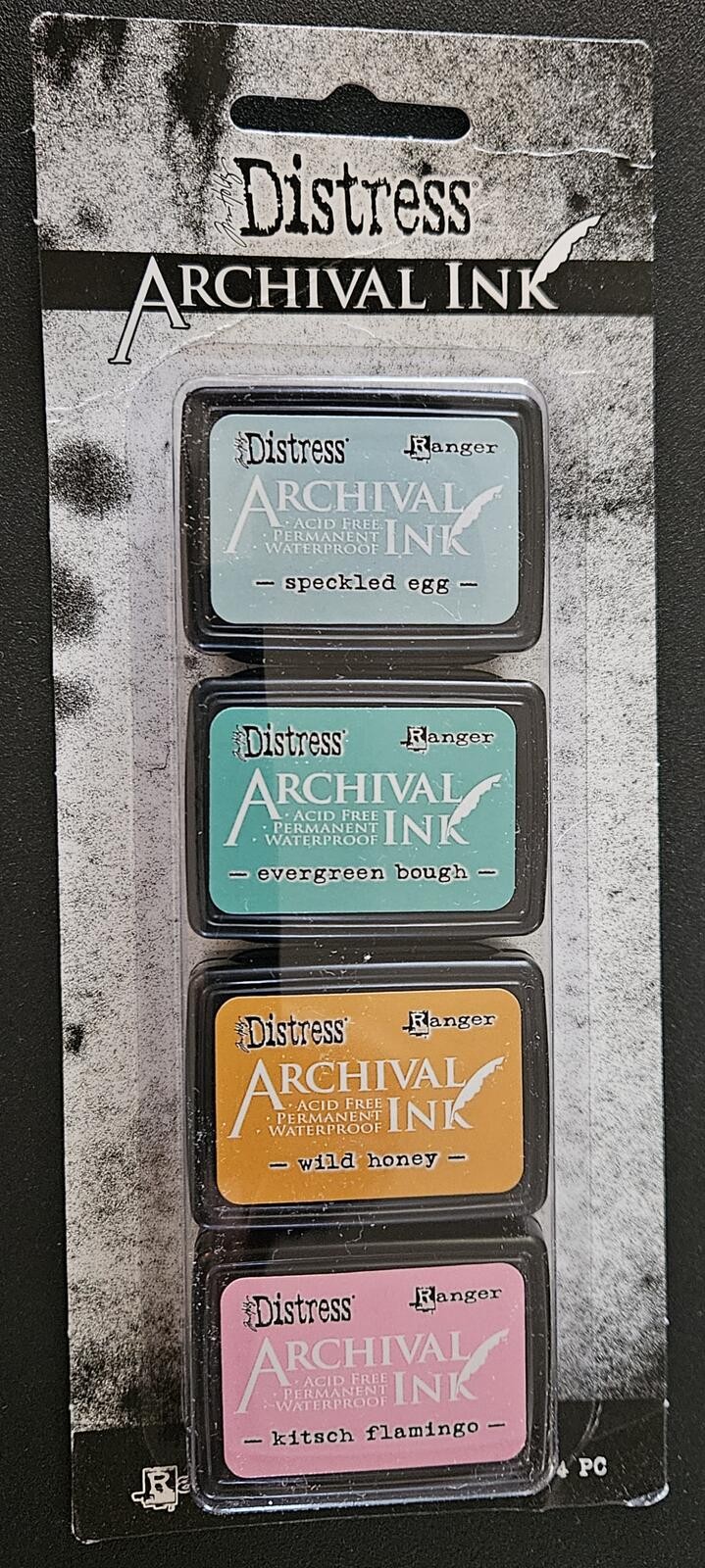 Kit #4 - Distress Archival Ink Mini Tim Holtz Color 4 pc Set AITK75110