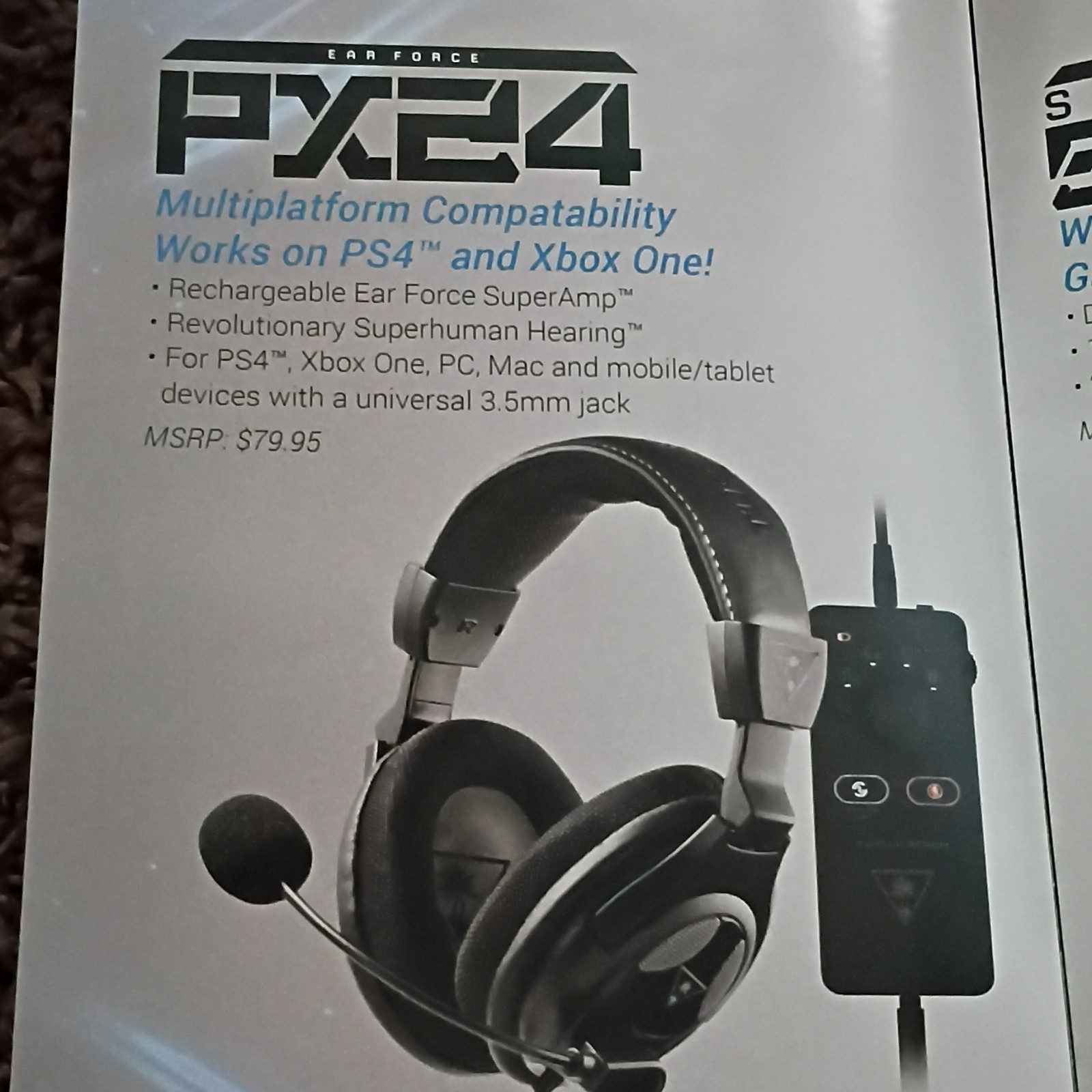 NEW Turtle Beach PX24 Amplified Gaming Headset SuperAmp Superhuman Hearing Wired