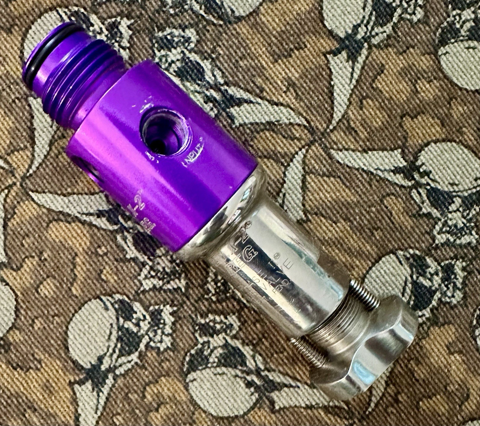 ANS Phase II Gen-X 2 HPR Inline High Pressure Regulator Gloss Purple Autococker