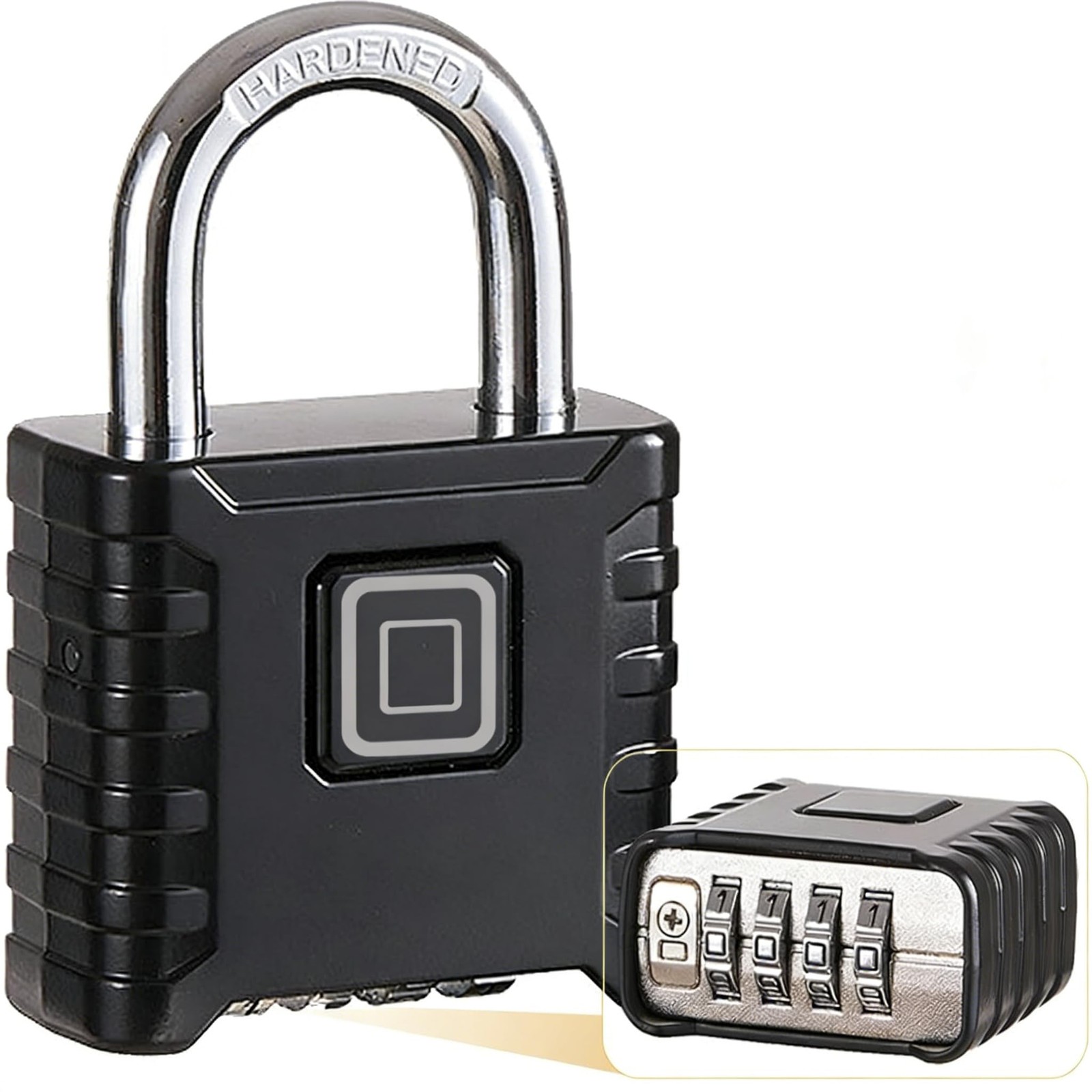 Bewitu Heavy Duty Combination Padlock 52Mm Large Size Black Cpl01