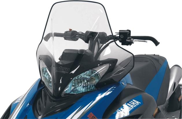 Powermadd Cobra Windshield Tall 18.5" Clear/Black Fade #15640 for Yamaha