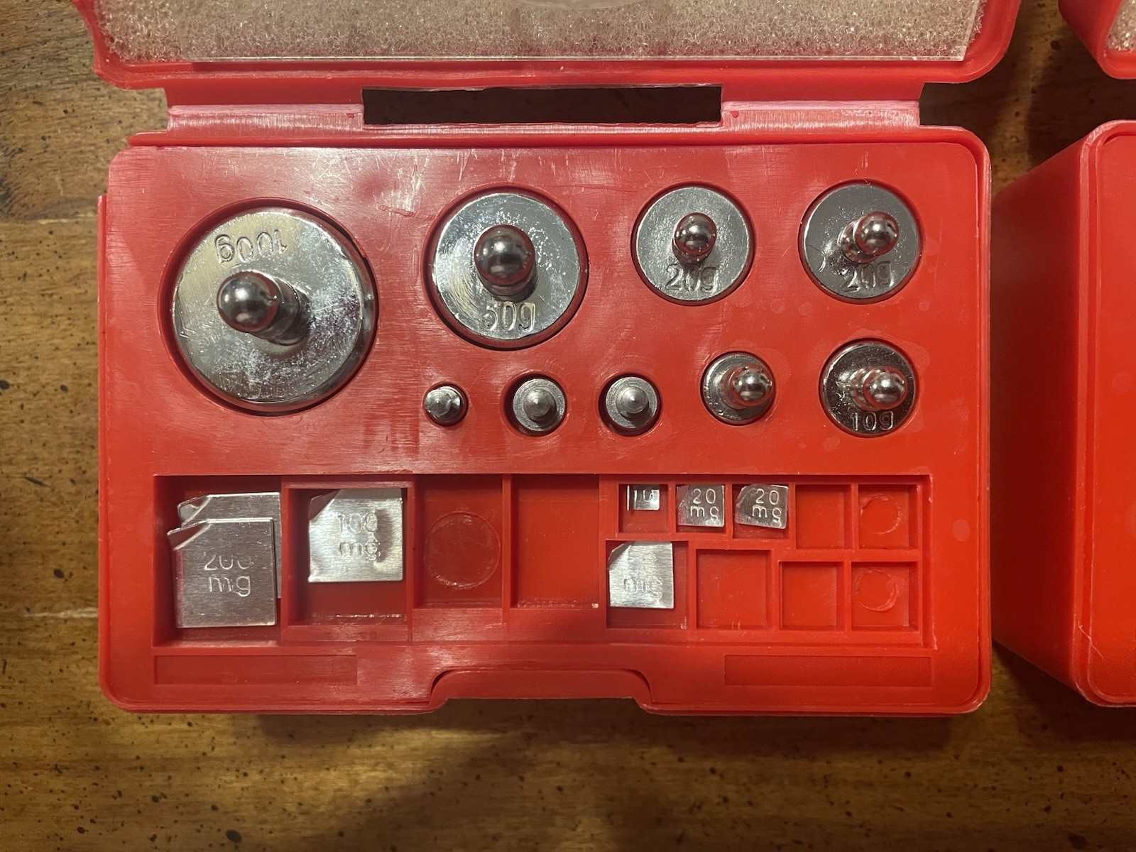TPFM Calibration Weight Sets 10mg - 100g Solid Steel Red Box