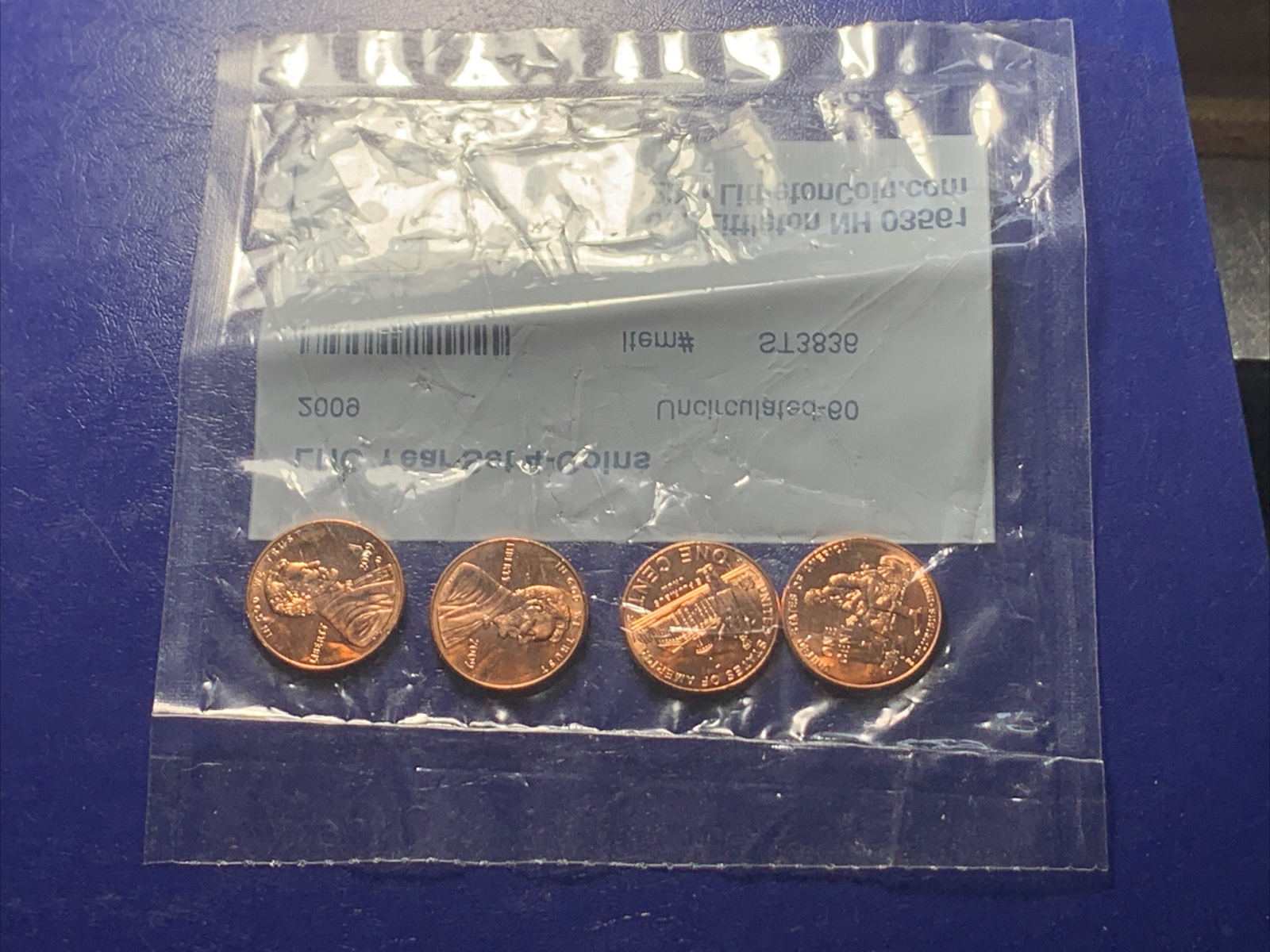 2009 Lincoln Penny 4 coin Set