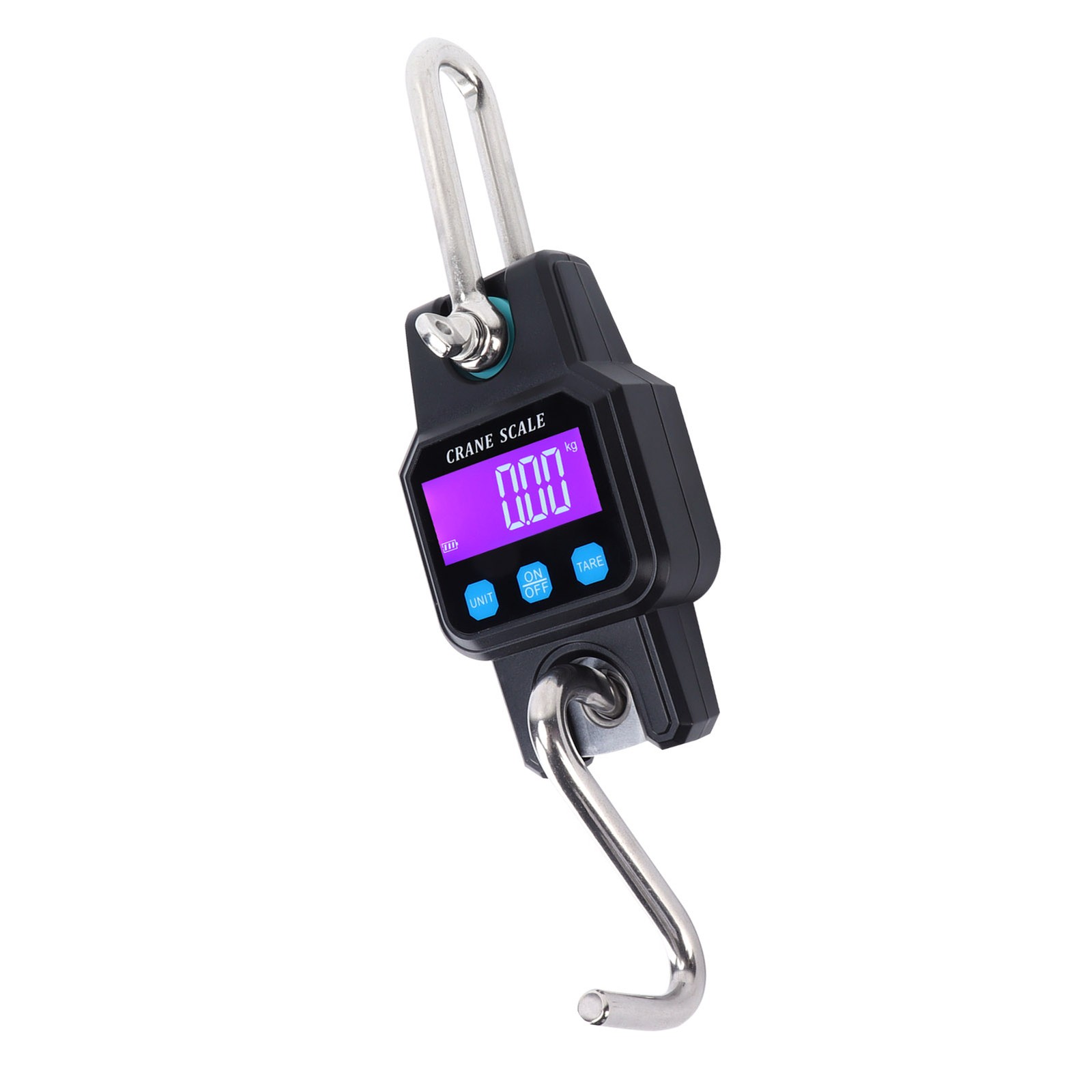 (Black)WH-C06 Rechargeable Digital Hanging Scale Mini Crane Scale Electronic US