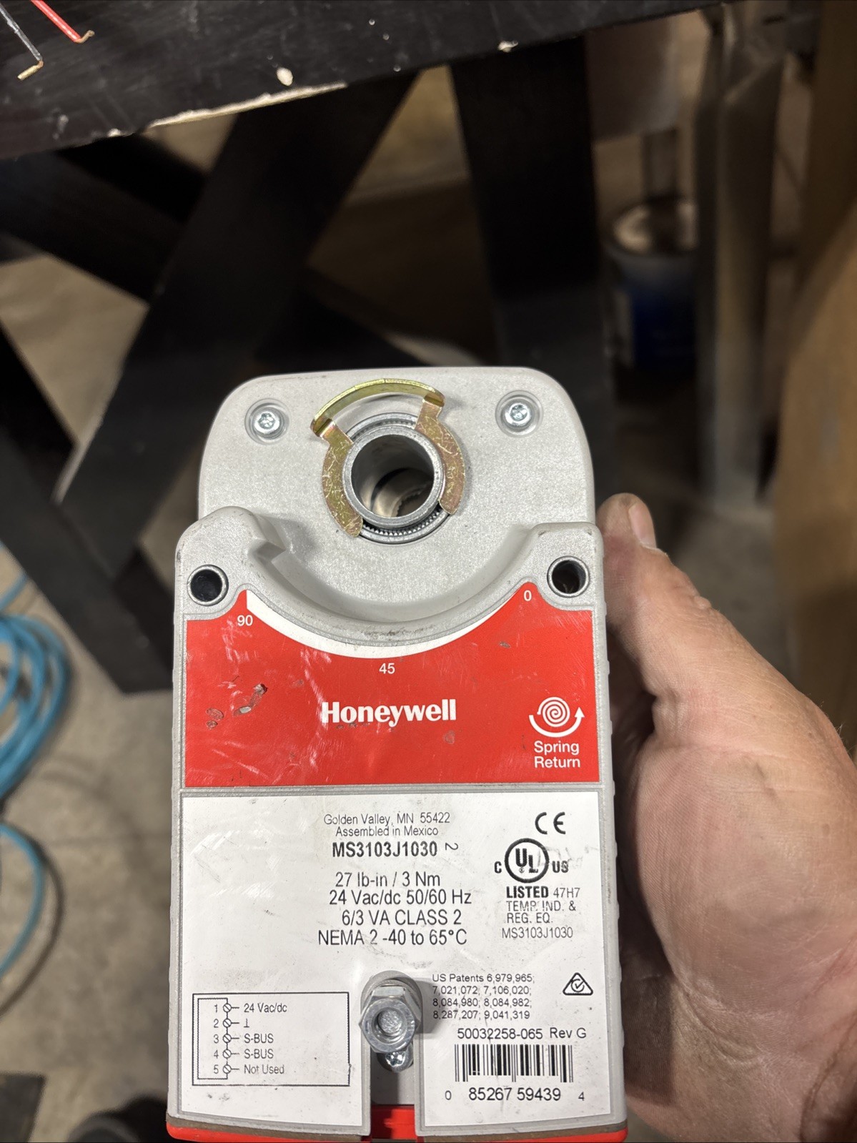Honeywell MS3103J1030 Spring Return Direct Couple Sylk Damper Actuator 27 lb-in~