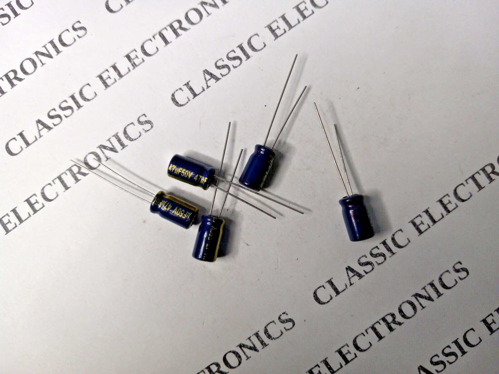 Lot of Panasonic 47uF 50V FC Series 105C Electrolytic Capacitor Radial Leads