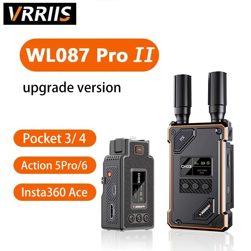 Wireless Extender for DJI Pocket 3 4 Action 5 6 Insta360 Camera Live Streaming