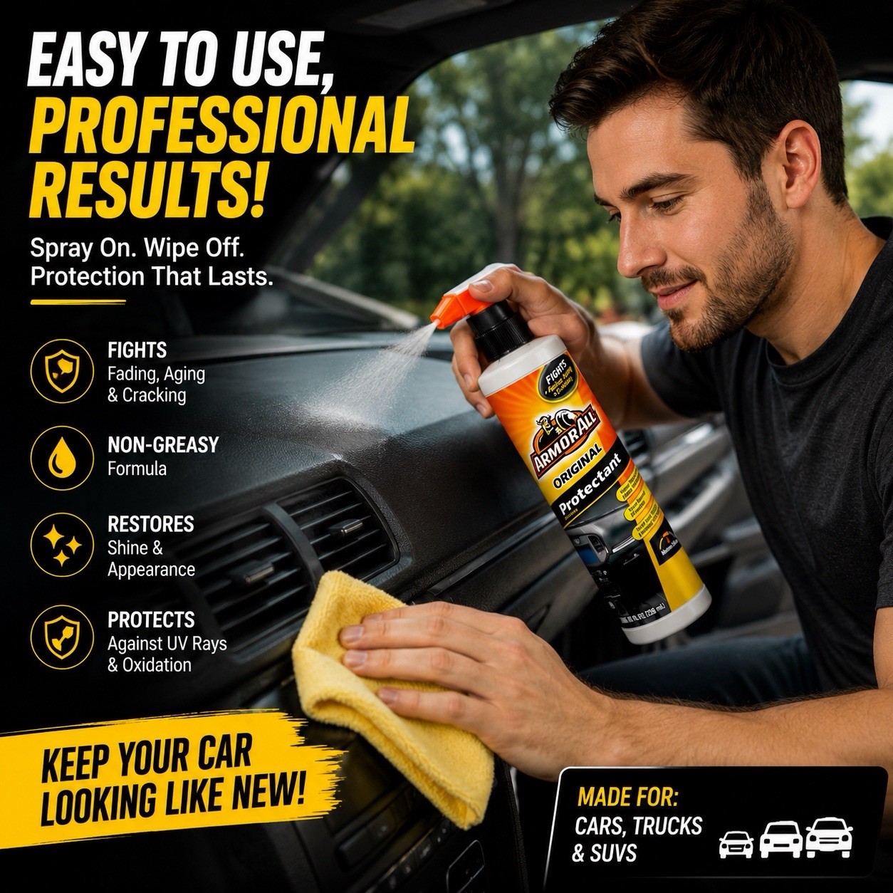 🔥 Armor All Original Protectant(10oz)– 3 Pack Value Bundle 🔥