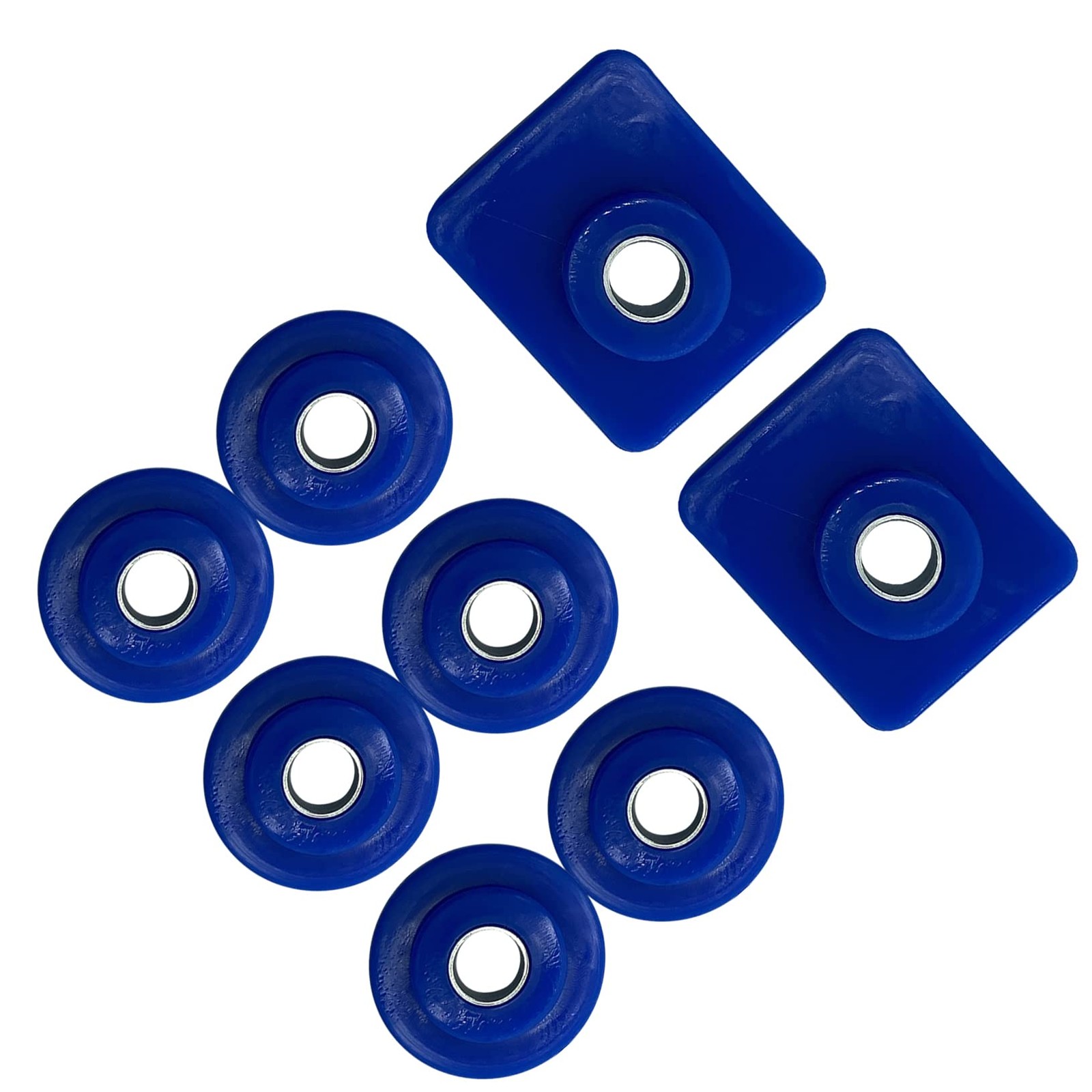Hood Hinge Pivot Bushing Kit for Peterbilt Kenworth T660 T800 W900 Black Rubber