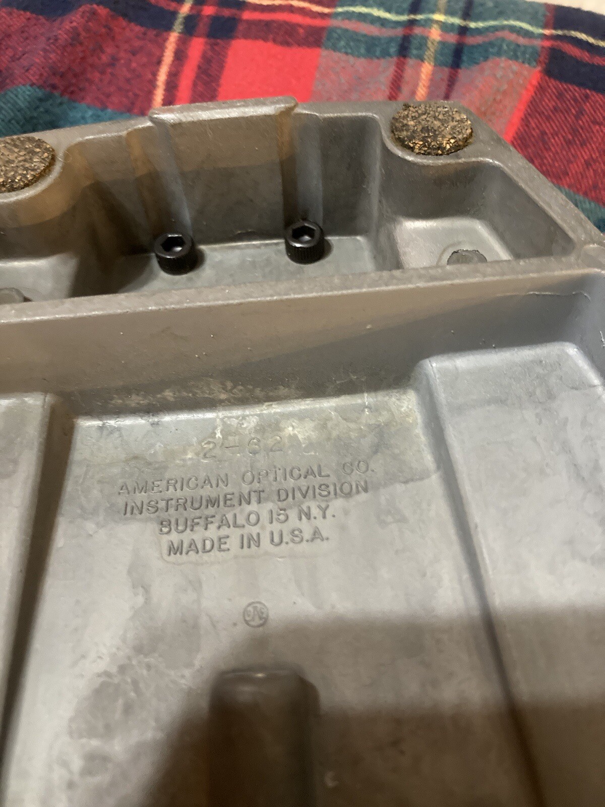 American Optical Spencer Microscope In Original Box With Eyepieces