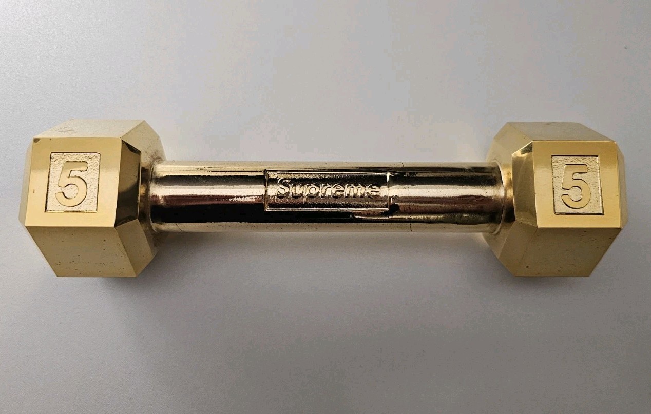 NEW Supreme GOLD 5 Lbs Plated Dumbbell - Authentic