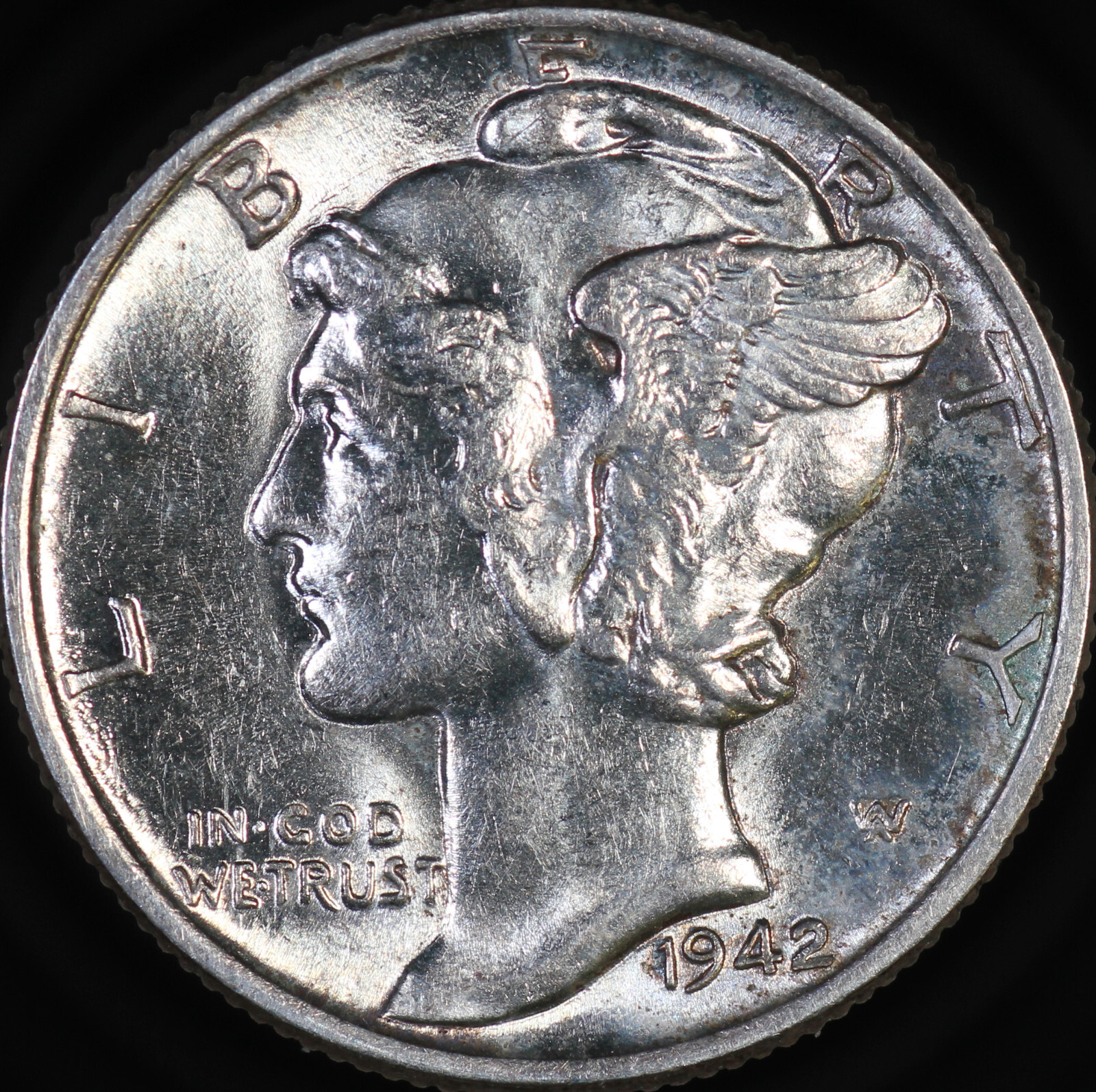1942 Mercury Dime GEM BU