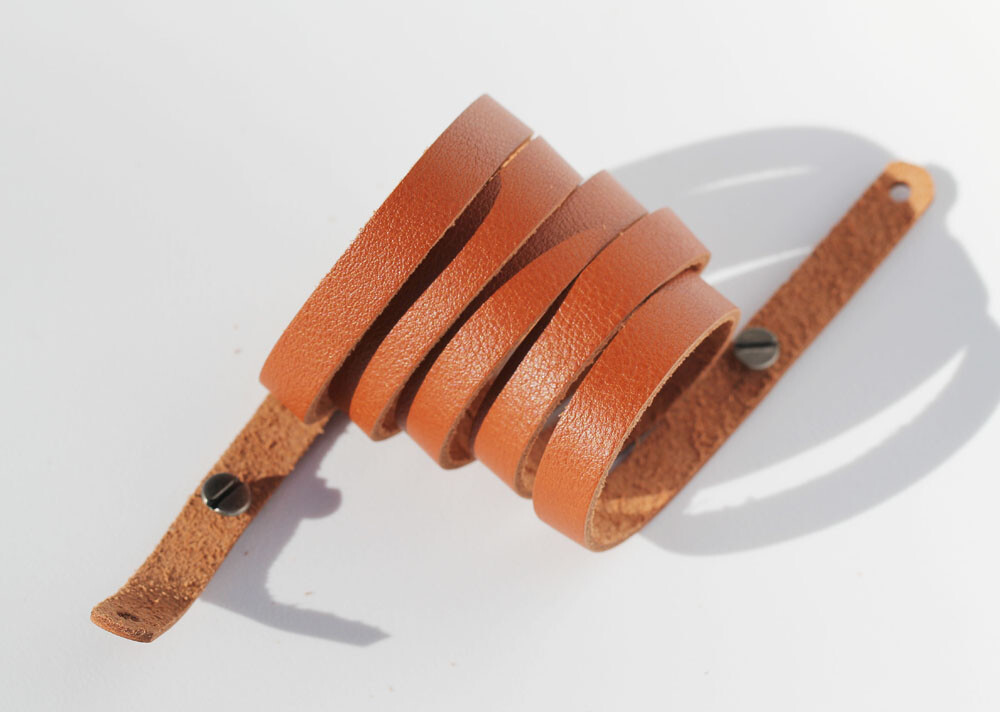 Soft Genuine Leather Neck Shoulder Strap