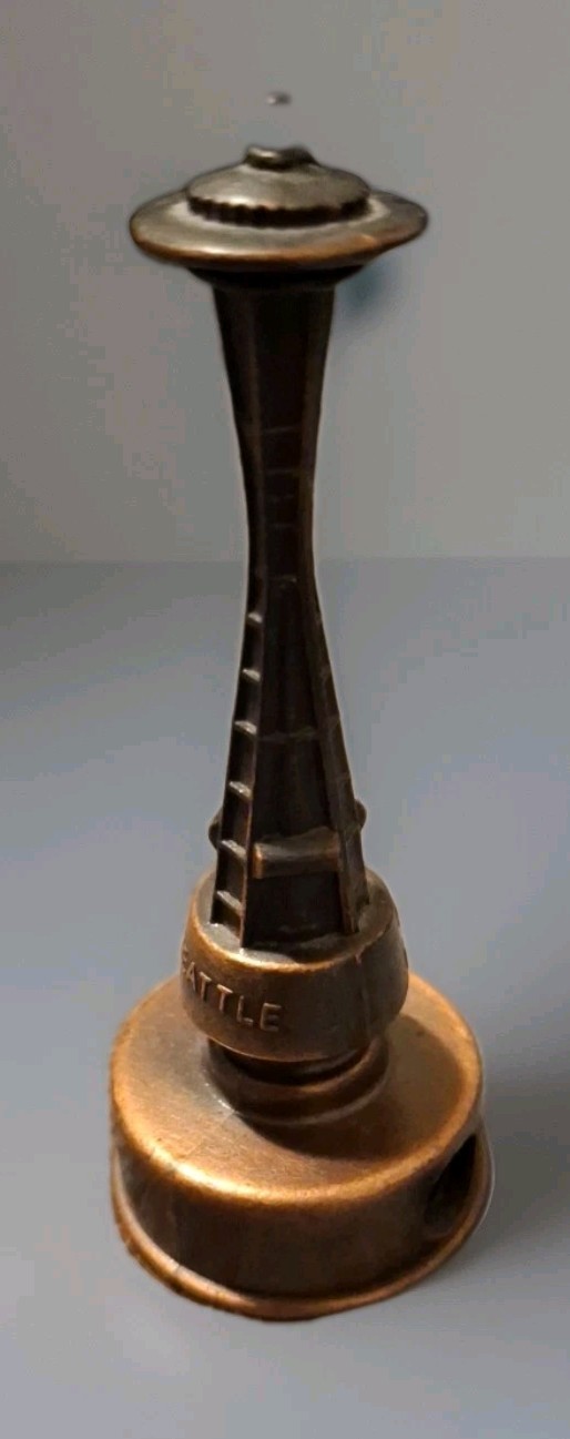Vintage Copper Space Needle Pencil Sharpener 1960s