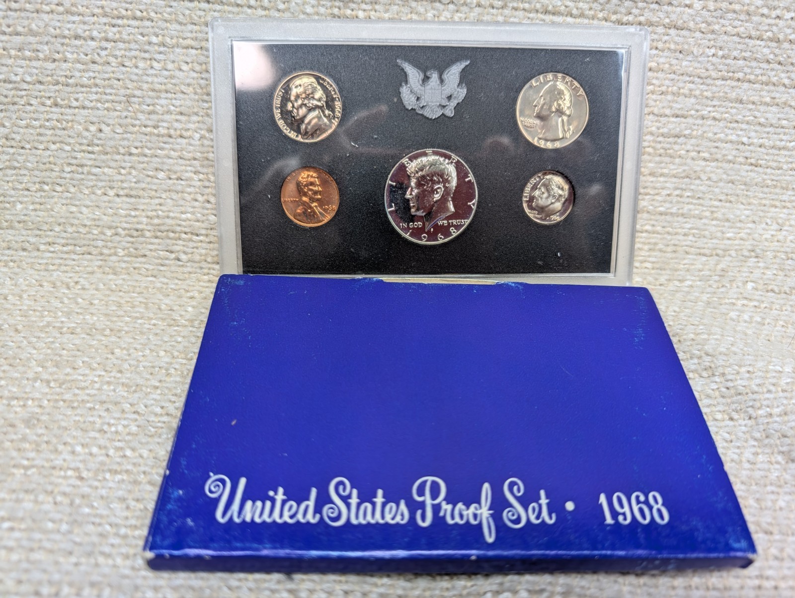 5 Proof Sets 1968-1972 Includes 3 Silver Halves 260541