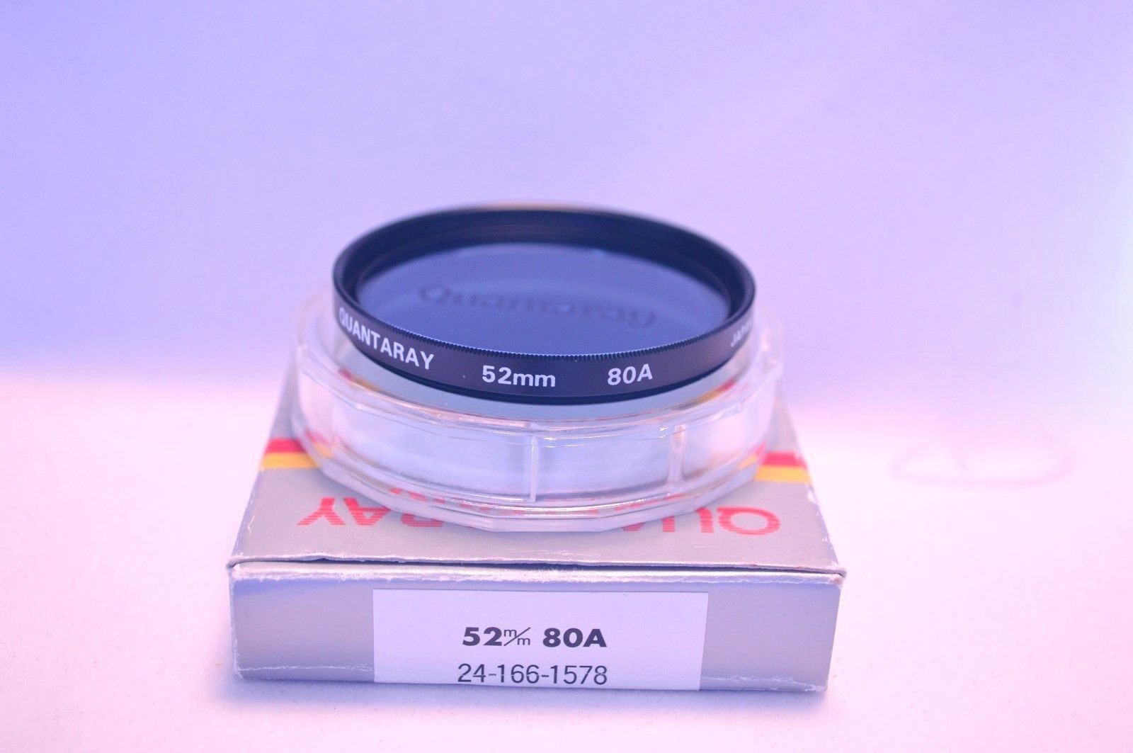 Quantaray 52 mm NEW 80A Filter with Case and Box Made in Japan (R-87)
