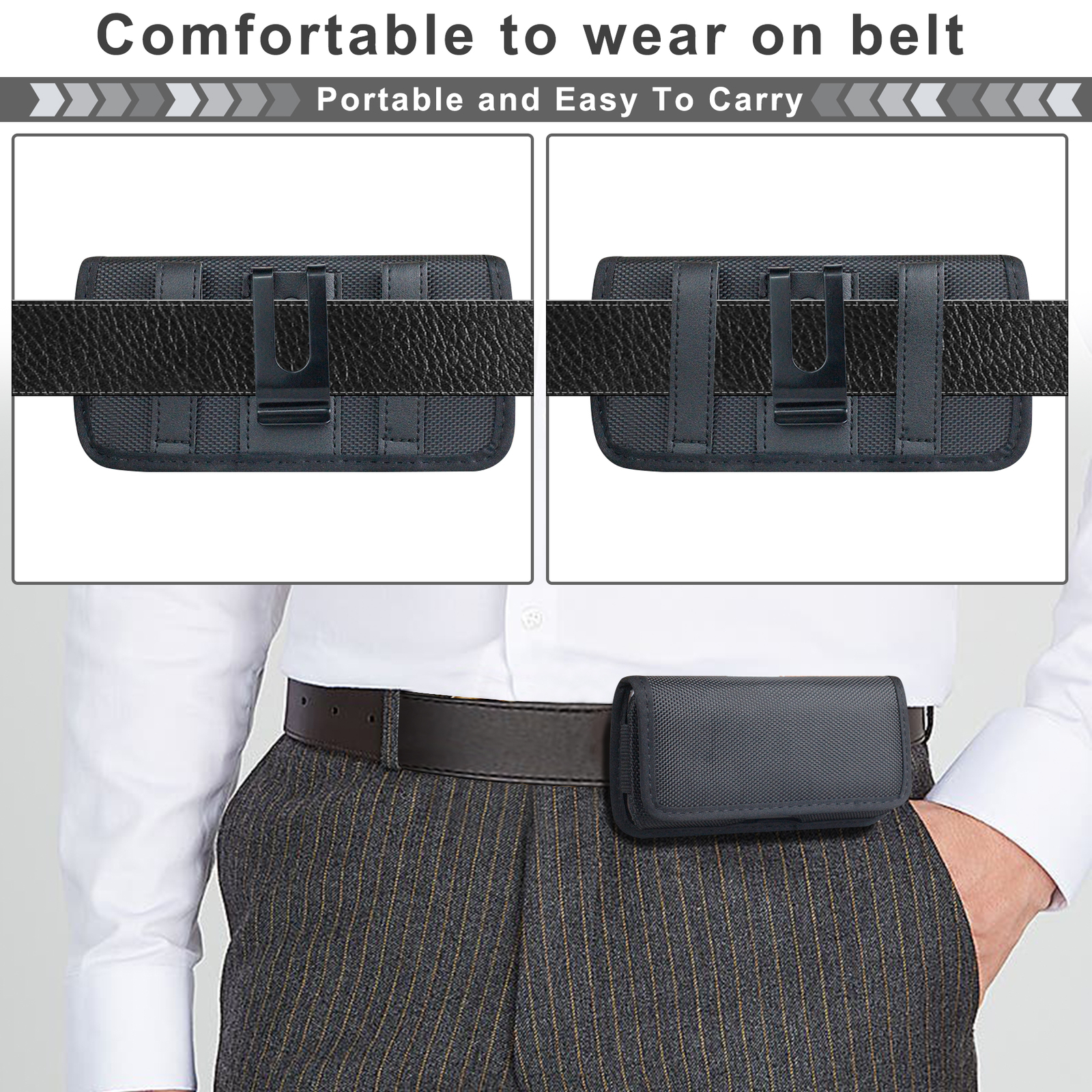 Waist Belt Bag Tactical Army With Belt Metal Clip Holster For Cell Phone Pouch