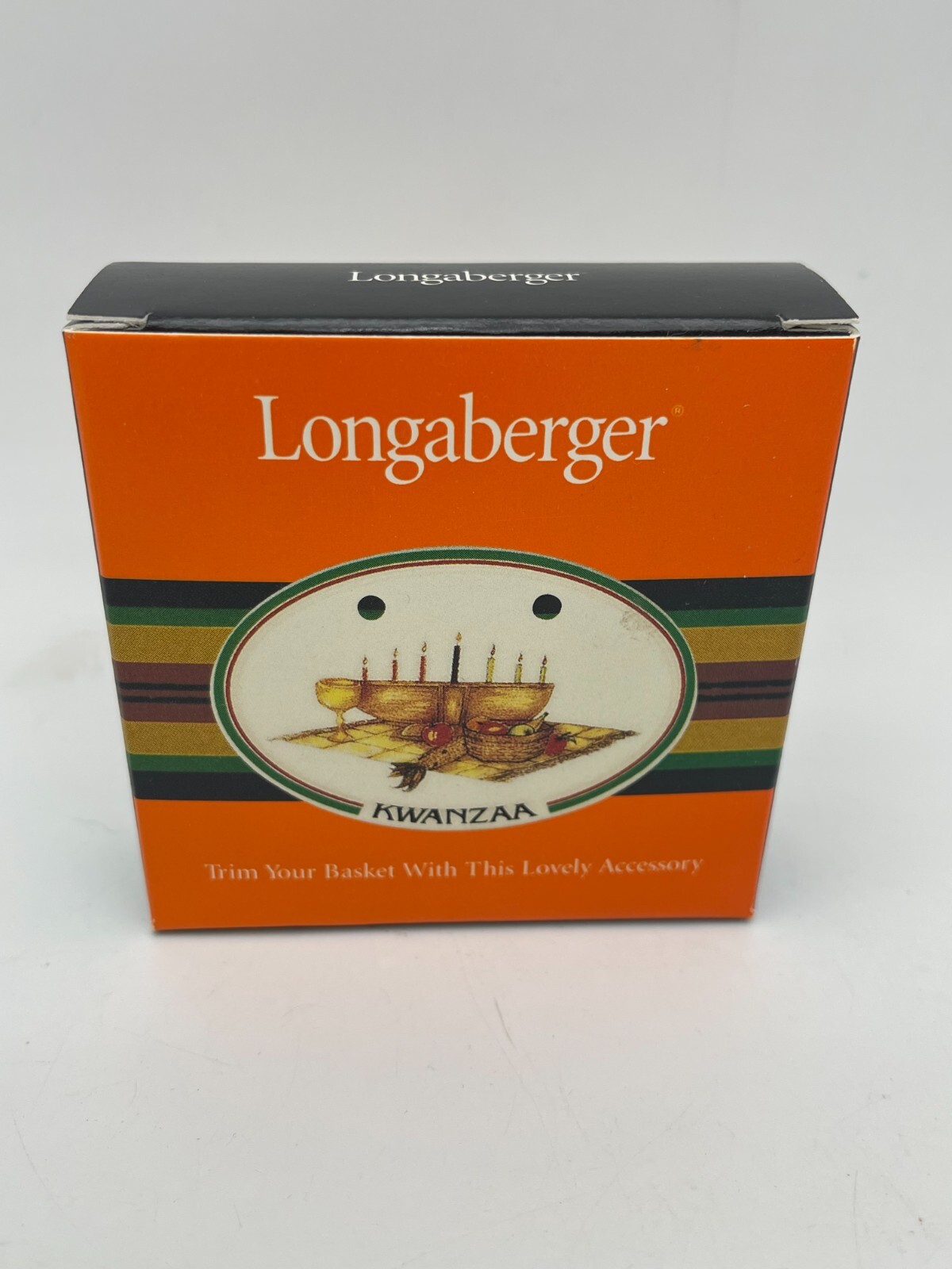 Longaberger Tie On 1998 Kwanzaa 33481 New In Box Free Shipping