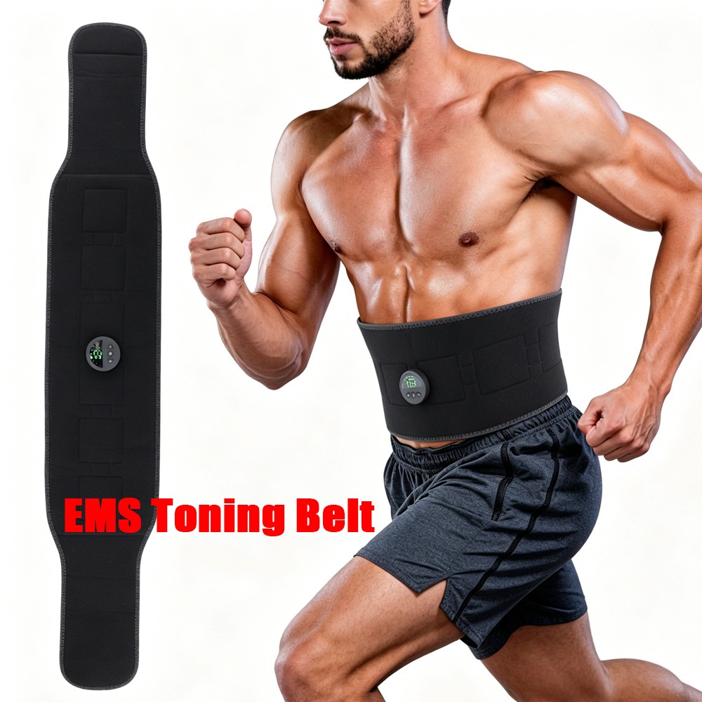 EMS Abdominal Muscle Toning Trainer ABS Stimulator Toner Fitness Binder Gym Belt