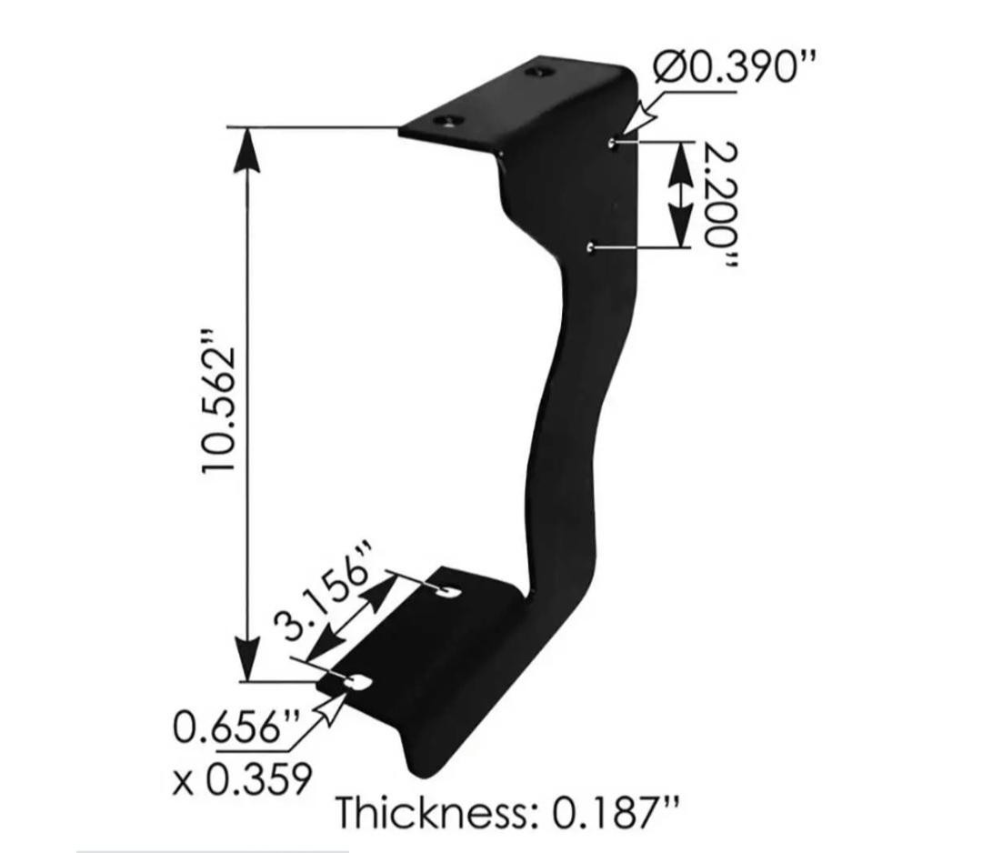 AUTOMANN M55287R Side Step Bracket RH IHC (AUM)