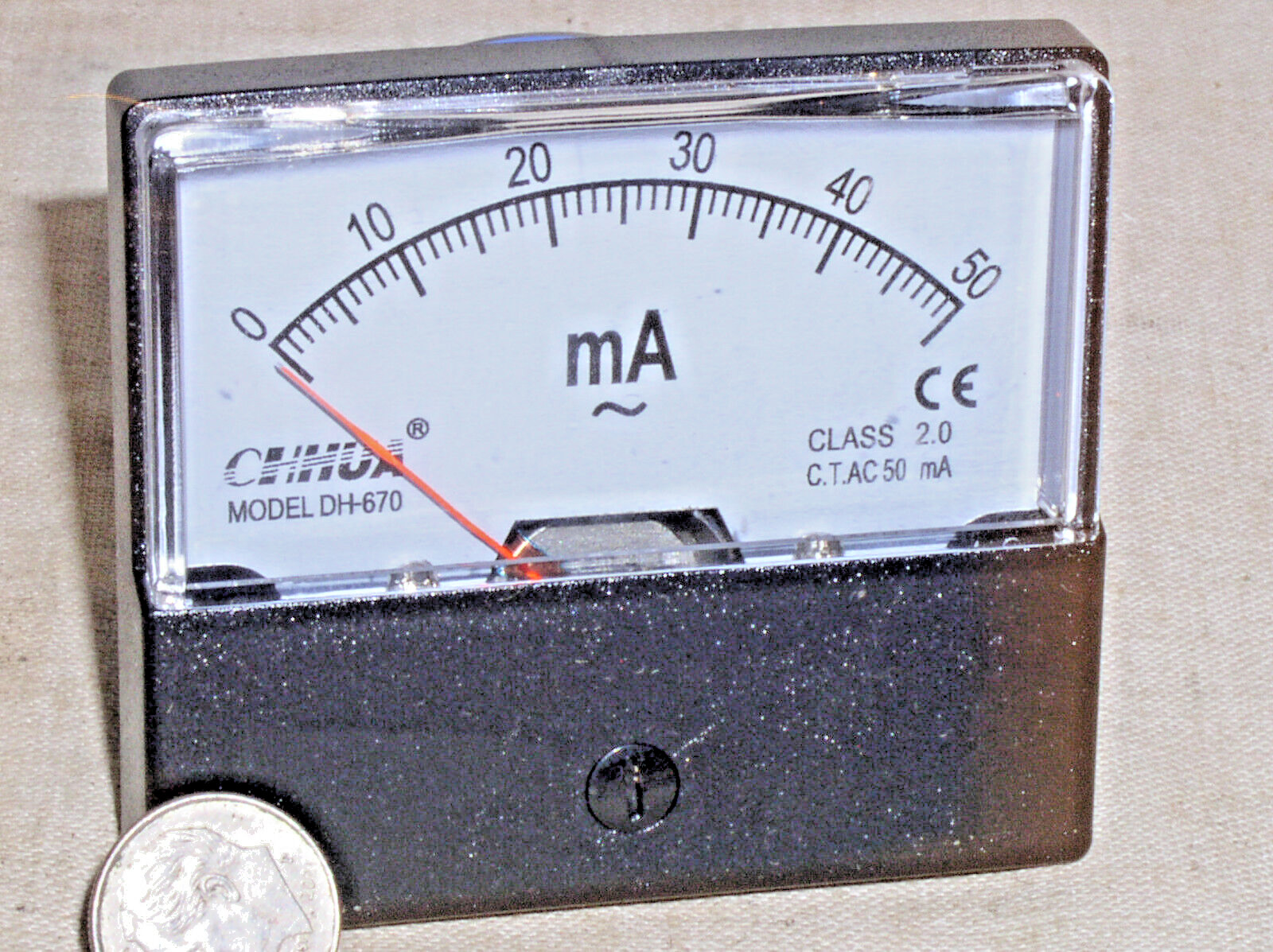 BRAND NEW 50 MA 50MA AC DC MILLIAMP CURRENT AMP A AMMETER ANALOG PANEL METER USA