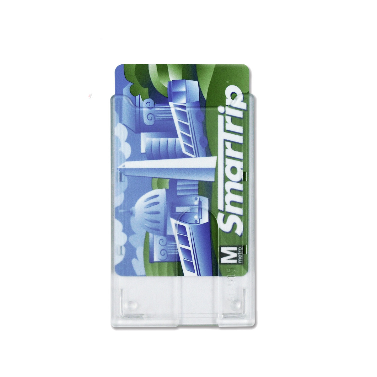 25 Pack - Rigid Hard Plastic Clear Vertical Top Load ID Badge Holders AC-915