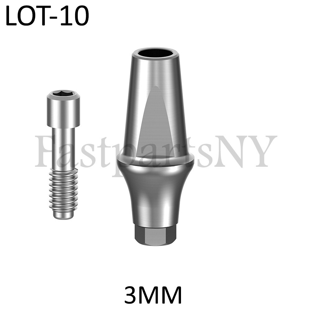 lot x 10 Straight Abutment Megagen AnyRidge D 5 mm conical compatible 3 mm