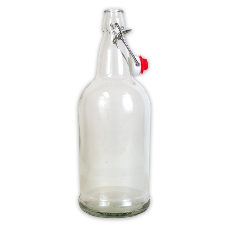 1L Clear Flip-Top Bottle