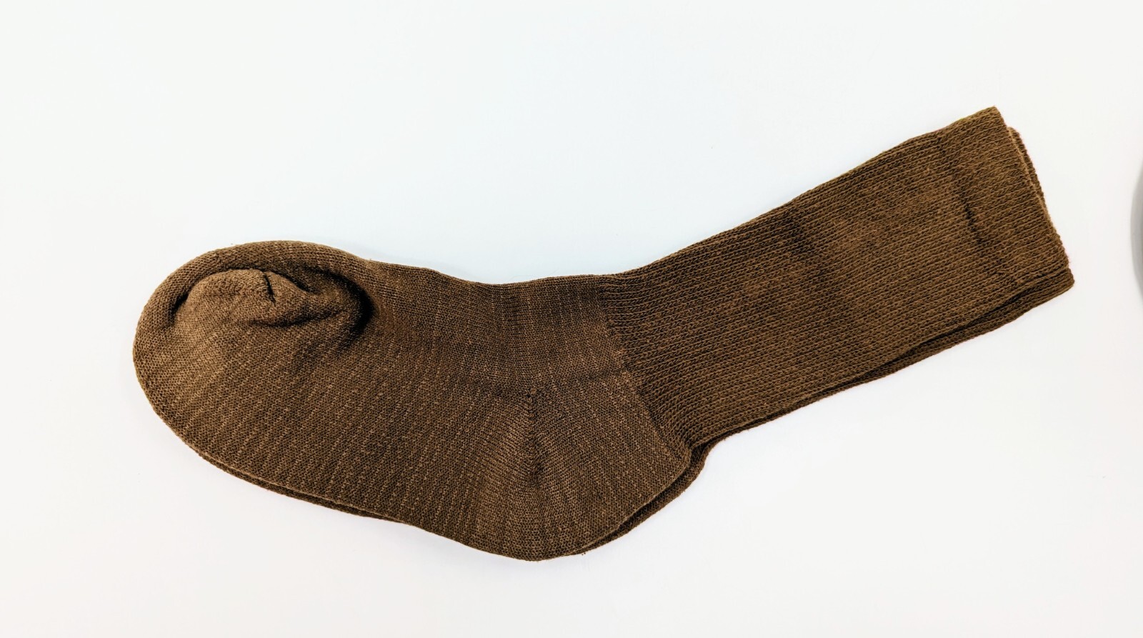 3 Pairs XS Size 7-9 Brown Military Socks Crew Anti-Microbial Cotton Blend USA