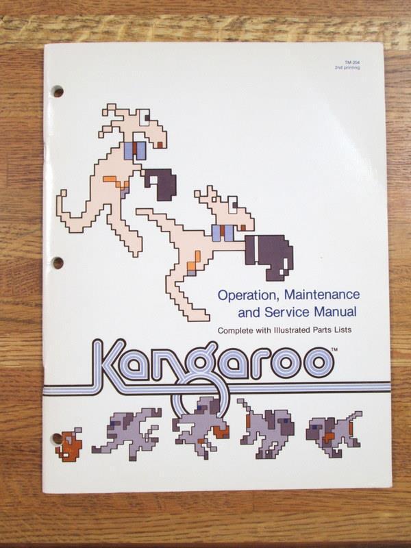 Vintage 1982 Atari KANGAROO Operation, Maintenance, Service Manual TM-204