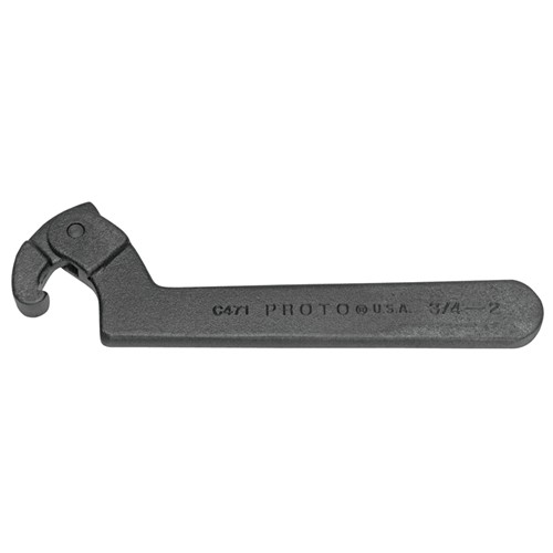 Proto JC471 3/4" - 2" Non-Reflective Black Oxide Adjustable Hook Spanner Wrench