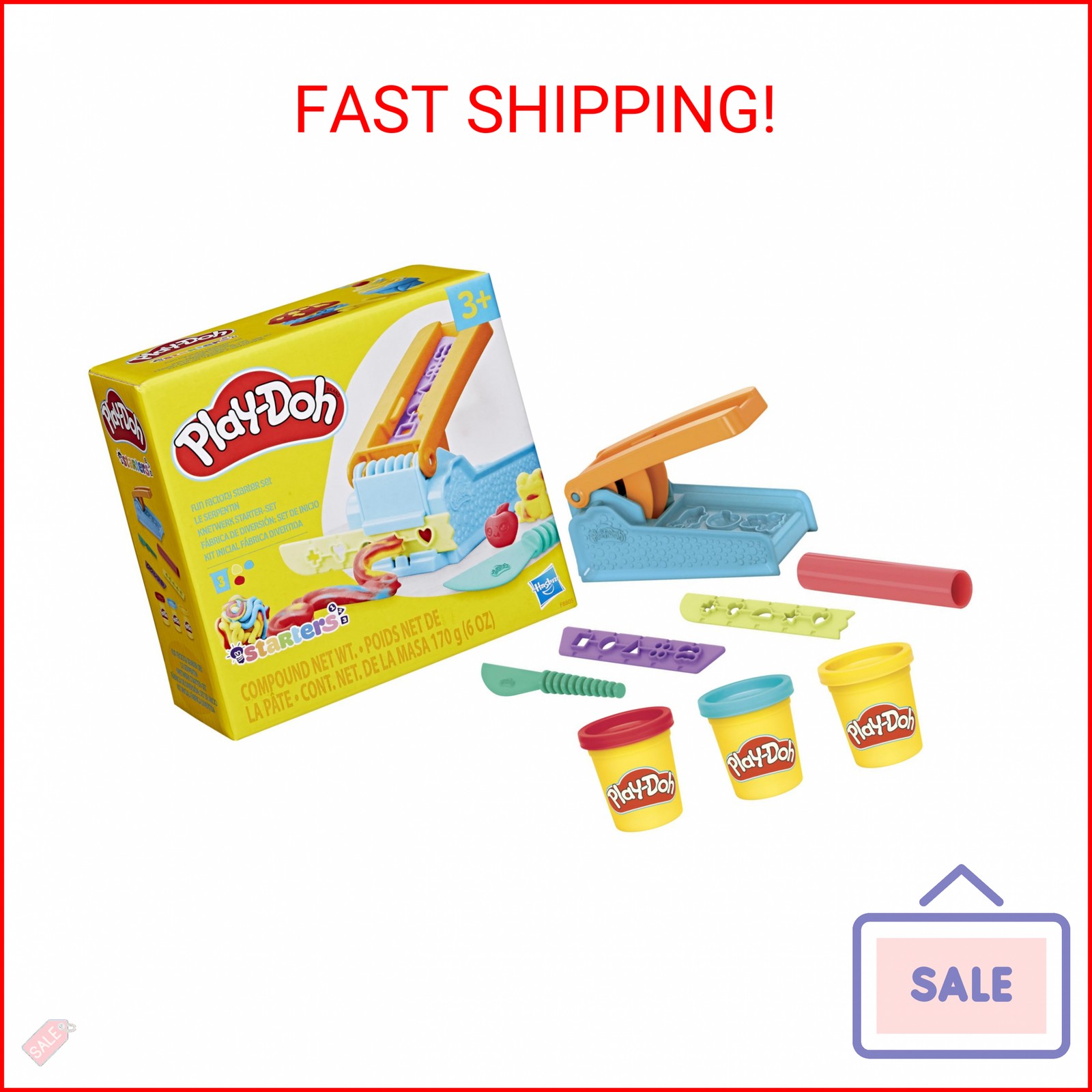 Play-Doh Fun Factory Starter Set for Children's Arts and Crafts