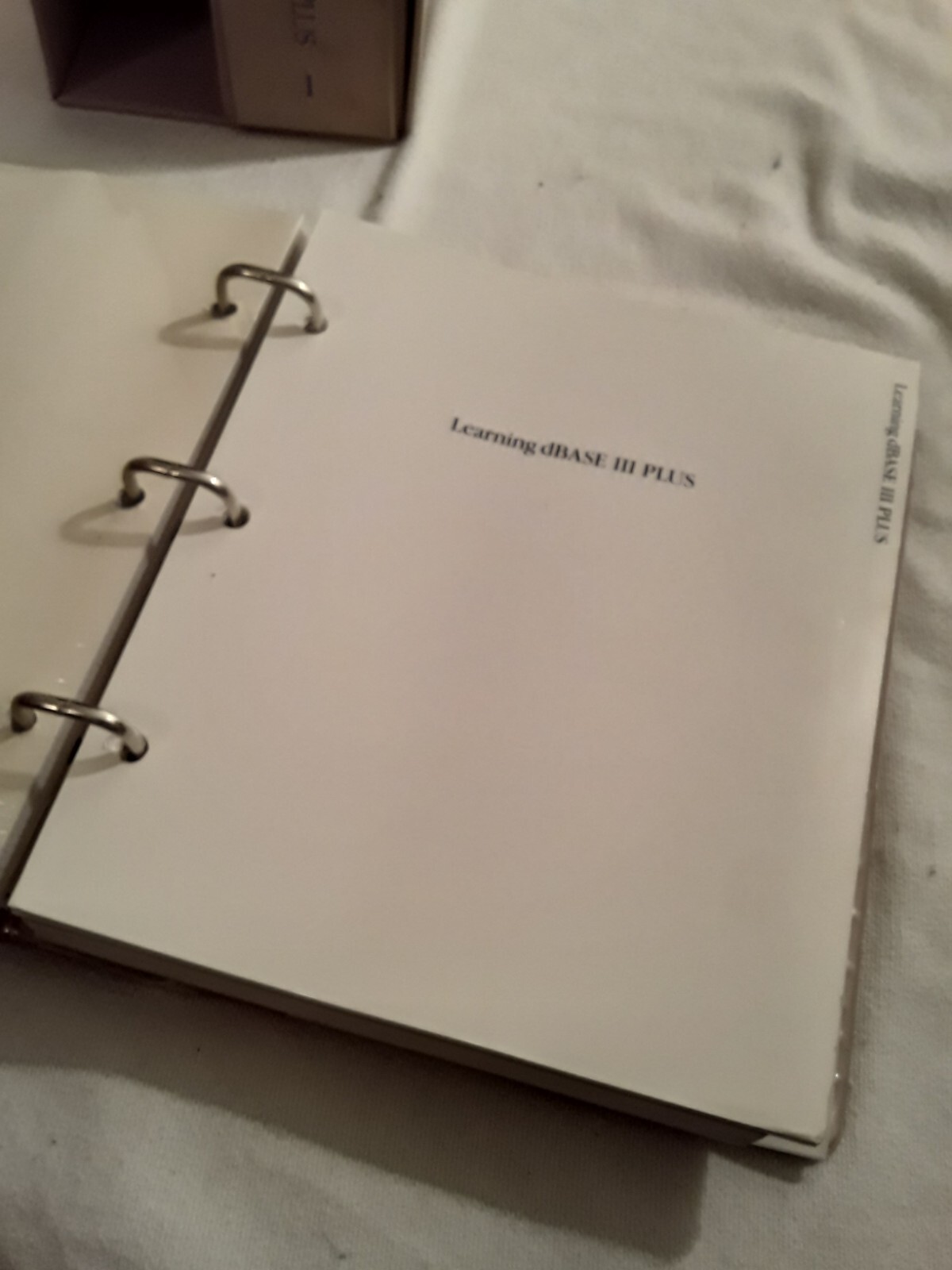 Vtg 1986 Ashton-Tate Learning & Using dBase III Plus IBM DOS Software Manuals