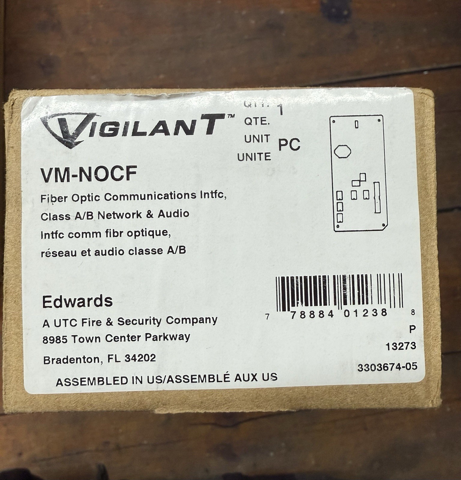 Vigilant Kidde Edward’s EST Fiber Network Option Module VM-NOCF