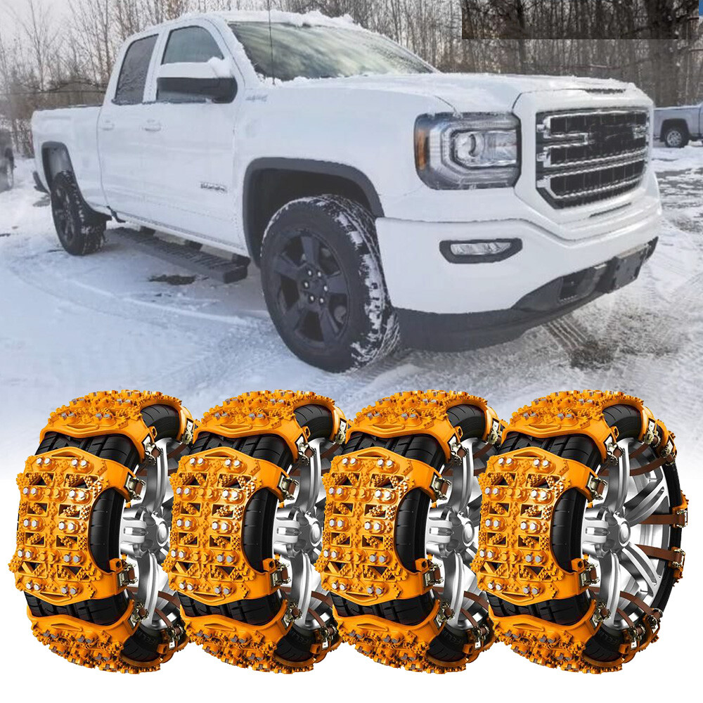 Car Wheel Tire Snow Anti-skid Emergency Chains For GMC Sierra 1500 Pickup Truck
