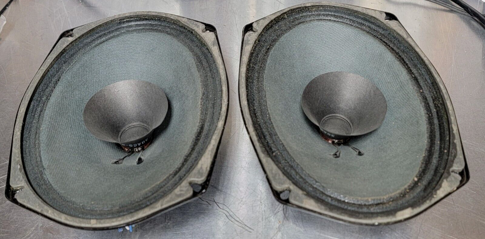 Ampex Utah 6x9 Speakers PAIR vintage Leslie Rodgers Whizzer Cones Coax