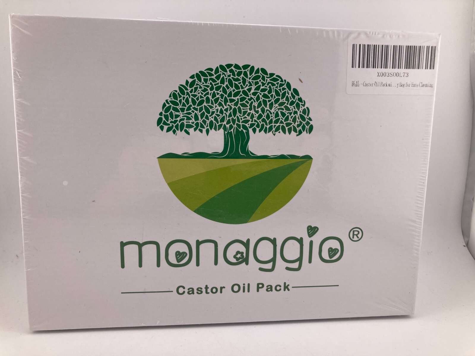 Monaggio Castor Oil Pack Castor Oil Wrap Kit -Includes Natural Plant Castor Oil