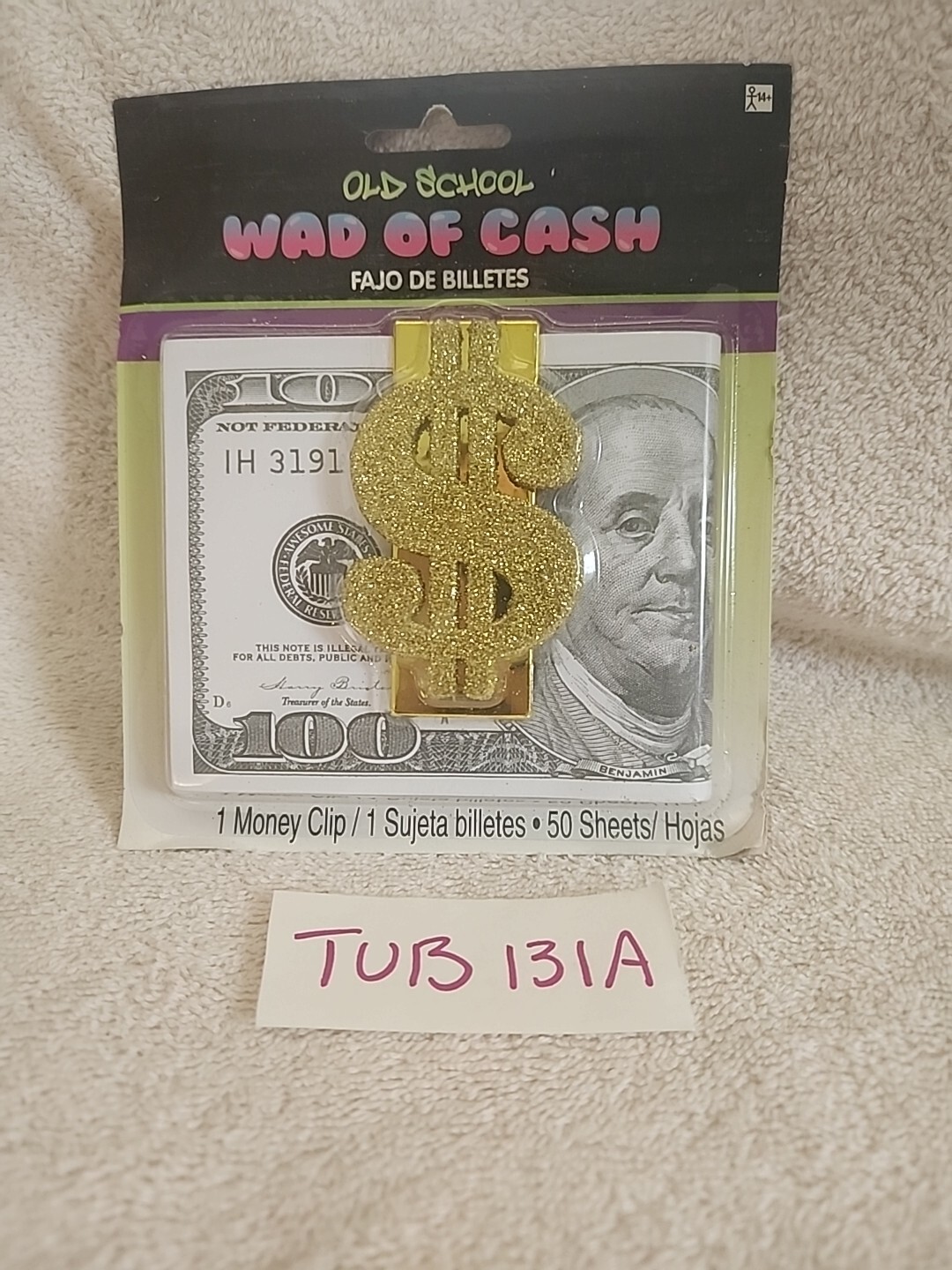Wad of Cash Old School Pimp Money Fancy Dress Halloween Adult Costume Accessory