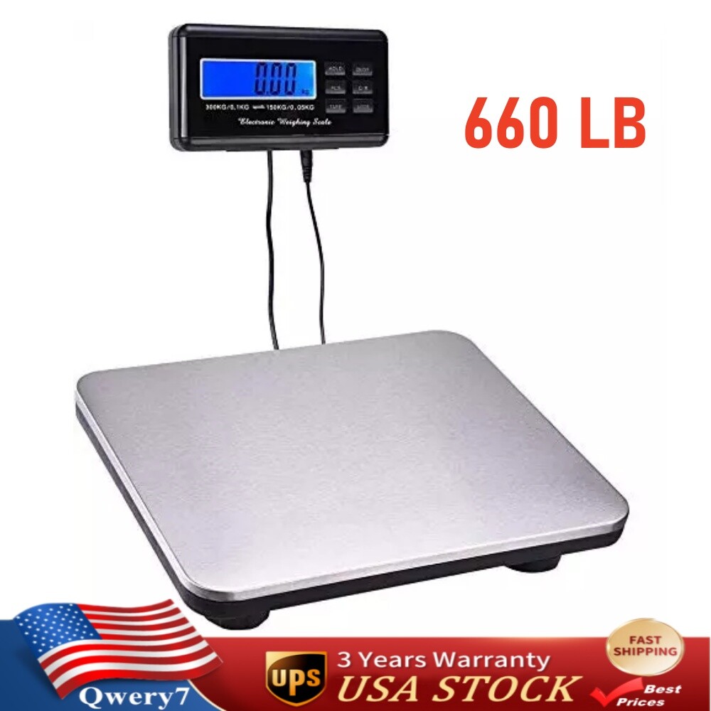 660LB Heavy Duty Smart Digital Commercial Shipping Postal Platform Scale Weight