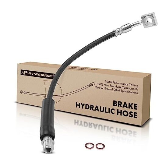 Rear Driver or Passenger Side Brake Hydraulic Hose Compatible with Chevy,