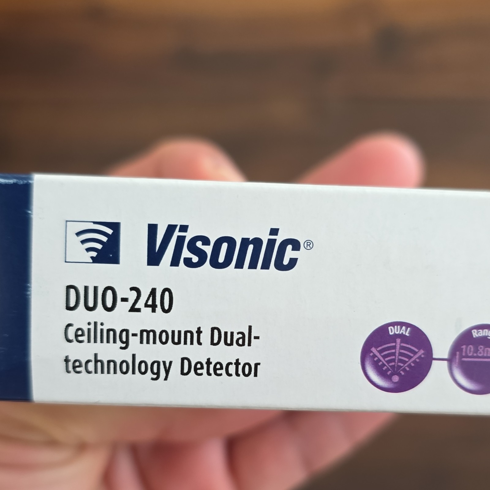 Visonic DUO-240 Ceiling-mount Dual-technology Detector 360° 10.8m Range White