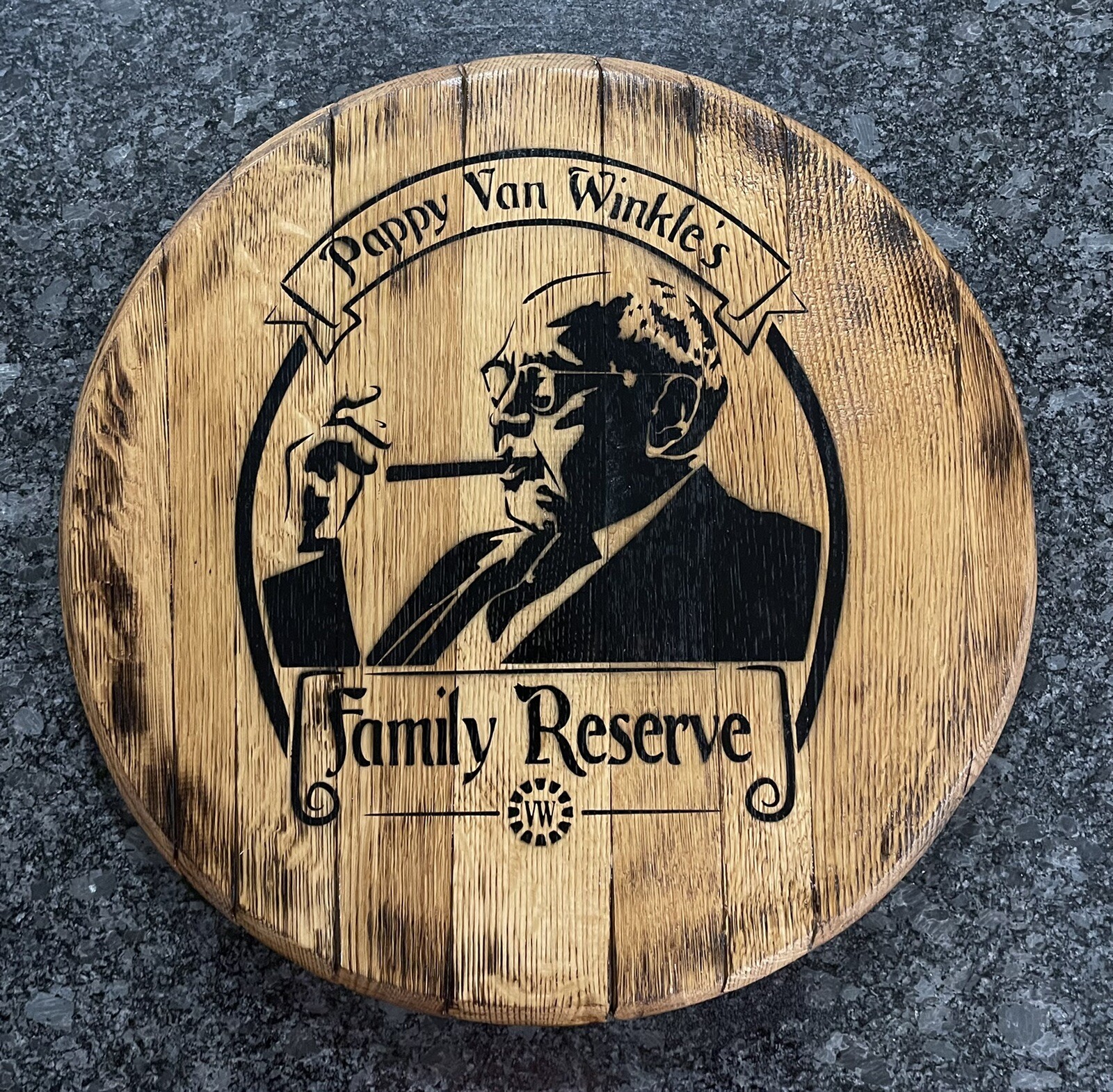 Buffalo Traces Dist. (Pappy Van Winkle) Bourbon Barrel Head 21”
