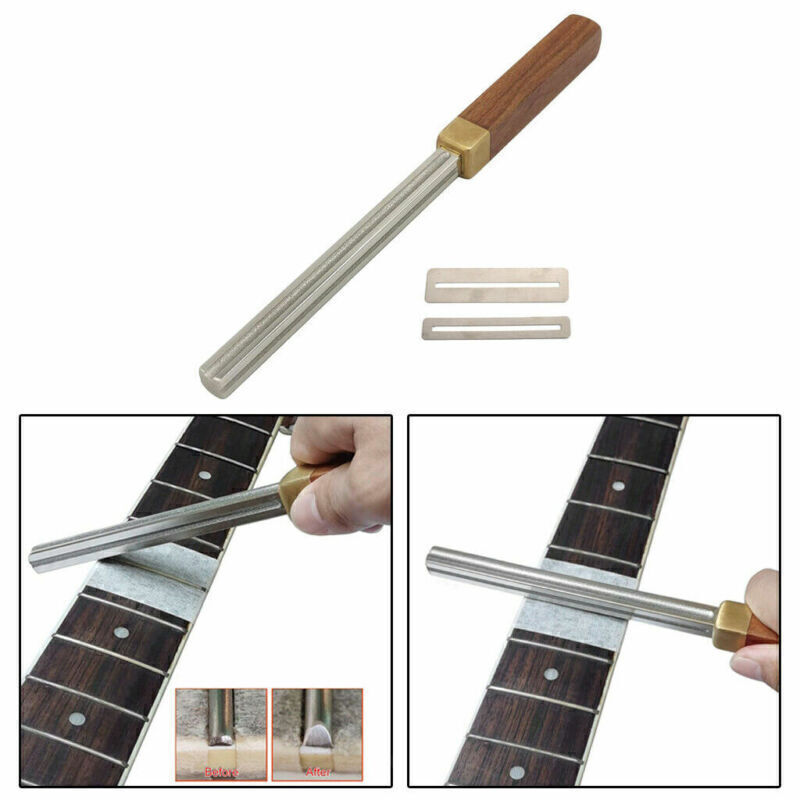 Guitar Fret Crowning File Fretboard Diamond Coating Repairing Dressing Tool
