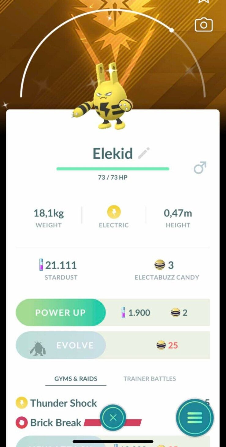 Shiny Elekid wearing Spark themed accessory Background- PTCs - Read Description